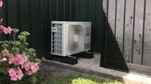 airco op grond in de tuin