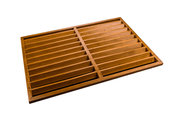 Evolar backcover hout voor airco ombouw gelakt
