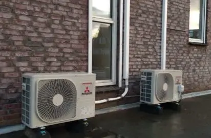 Buitenunit bij multi-split airco verwarming