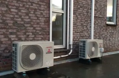 huis verwarmen met airco single split buitenunits 